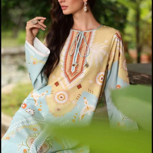 Stitched Printed 2 Pcs